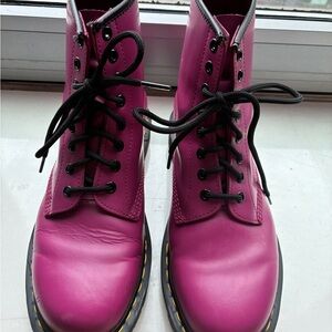 SOLD Dr. Martens 1460 Smooth Lace-Up Boots Fuschia Size Women’s 10